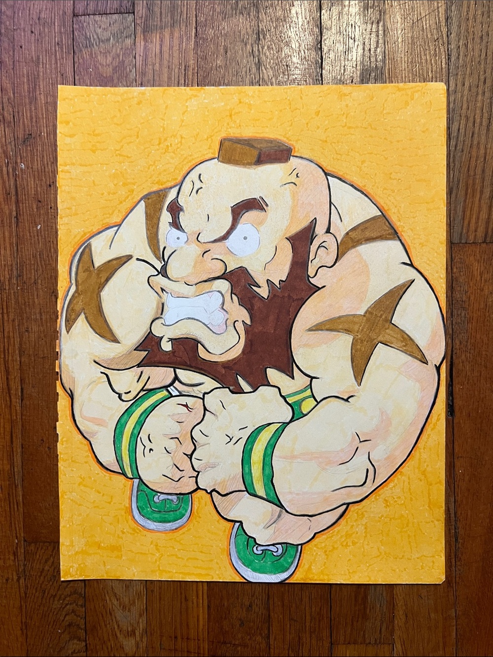 Zangief puzzle fighter art work (street fighter) for sale